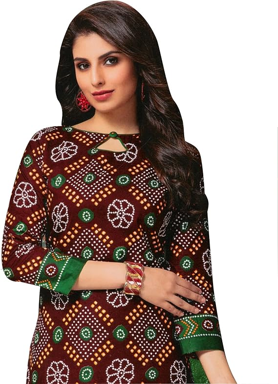 line 女式民族传统印花纯棉纱丽克米兹套装连衣裙印度准备穿着